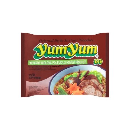 YumYum Instantní nudlová polévka s hovězí příchutí 60g