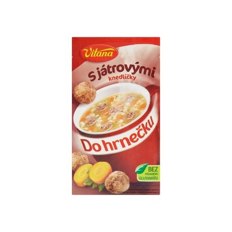 Vitana Do hrnečku Instantní polévka s játrovými knedlíčky 14g