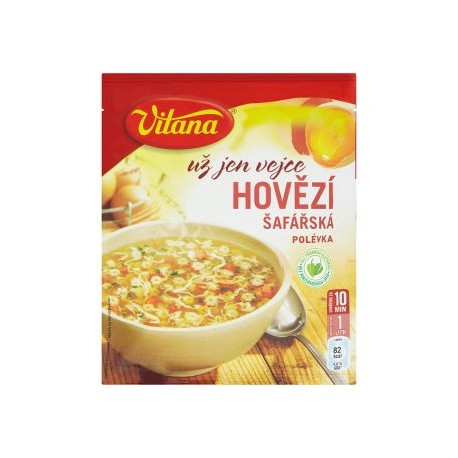 Vitana Už jen vejce Hovězí šafářská polévka 83g