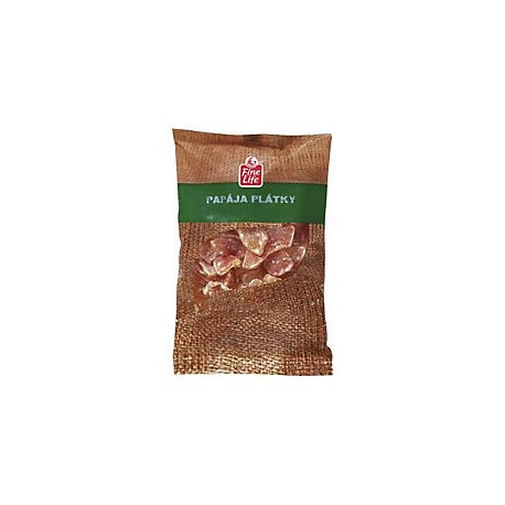 Fine Life Papája sušená plátky fólie 1x250g