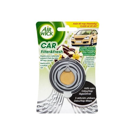 Air Wick Car filter & fresh Osvěžovač vzduchu do auta svěží vanilka & voňavé květy 3ml 