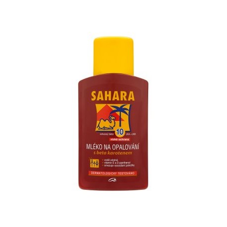 Sahara Mléko na opalování s beta karotenem OF 10 200ml