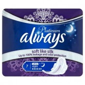 Always Platinum Ultra night hygienické vložky s jemnou vůní 7 ks 