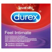 Durex Feel intimate tenké kondomy s extra lubrikací pro hladší pocit 3 ks