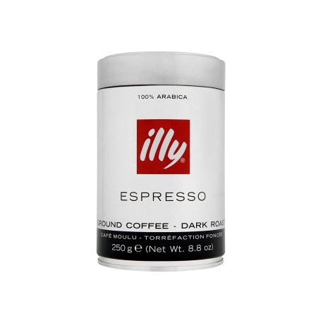  illy Espresso tmavě pražená mletá káva 250g