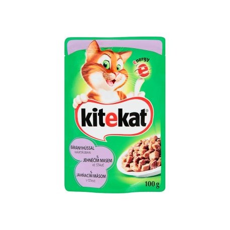 Kitekat Jehněčí maso ve šťávě kompletní krmivo pro dospělé kočky 100g