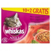 Whiskas Adult Menu z tmavého masa ve šťávě kompletní krmivo pro dospělé kočky 12 x 100g
