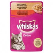 Whiskas Delice Grilované s hovězím masem v želé 85g