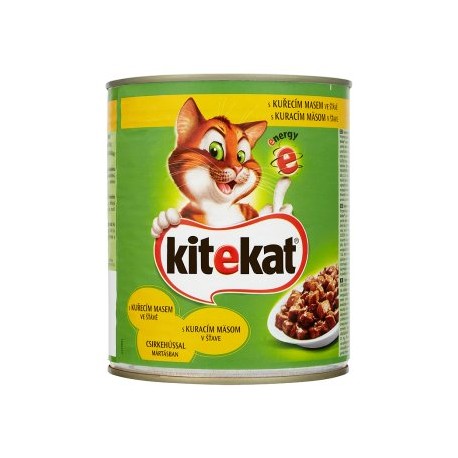 Kitekat Kuřecí maso ve šťávě kompletní krmivo pro dospělé kočky 800g