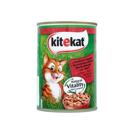 Kitekat S hovězím masem ve šťávě 400g