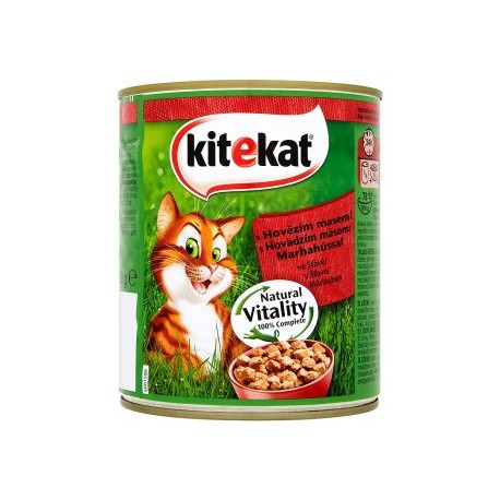 Kitekat S hovězím masem ve šťávě 800g