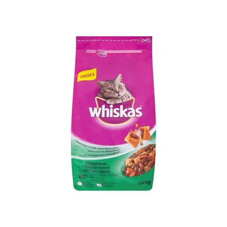 Whiskas Jehněčí maso kompletní krmivo pro dospělé kočky 1,5kg
