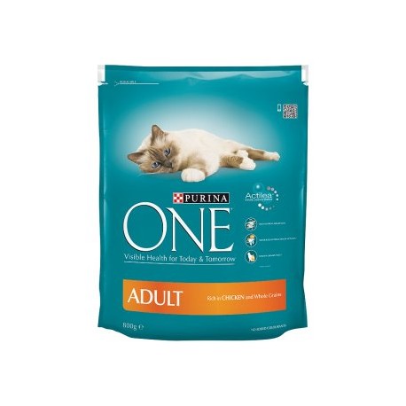 Purina ONE Adult s kuřecím a celozrnnými obilovinami 800g