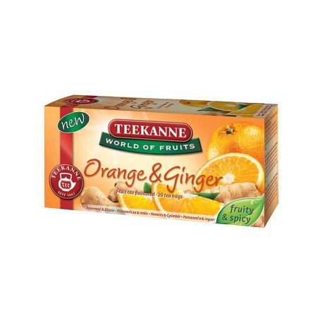 TEEKANNE Orange & Ginger, World of Fruits, 20 sáčků, 45g